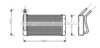 AVA QUALITY COOLING AU6054 Heat Exchanger, interior heating